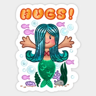 Mermaid Hugs Sticker